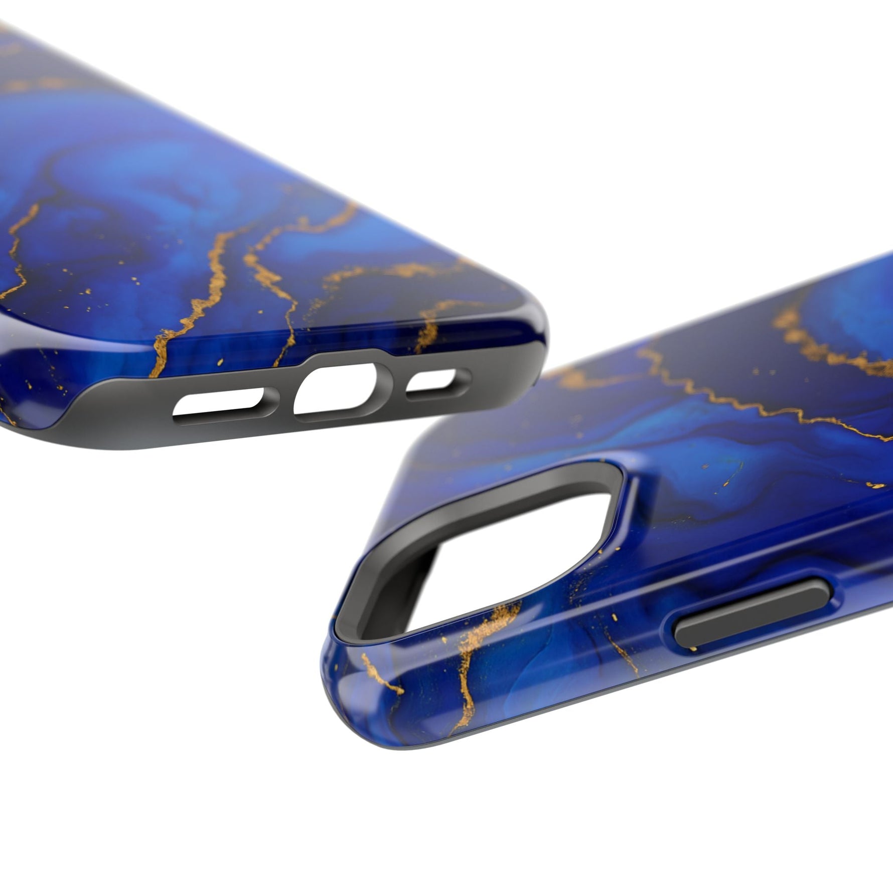 Blue Gold Marble Phone Case  Shamo's