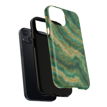 Green Marble iPhone Case with MagSafe