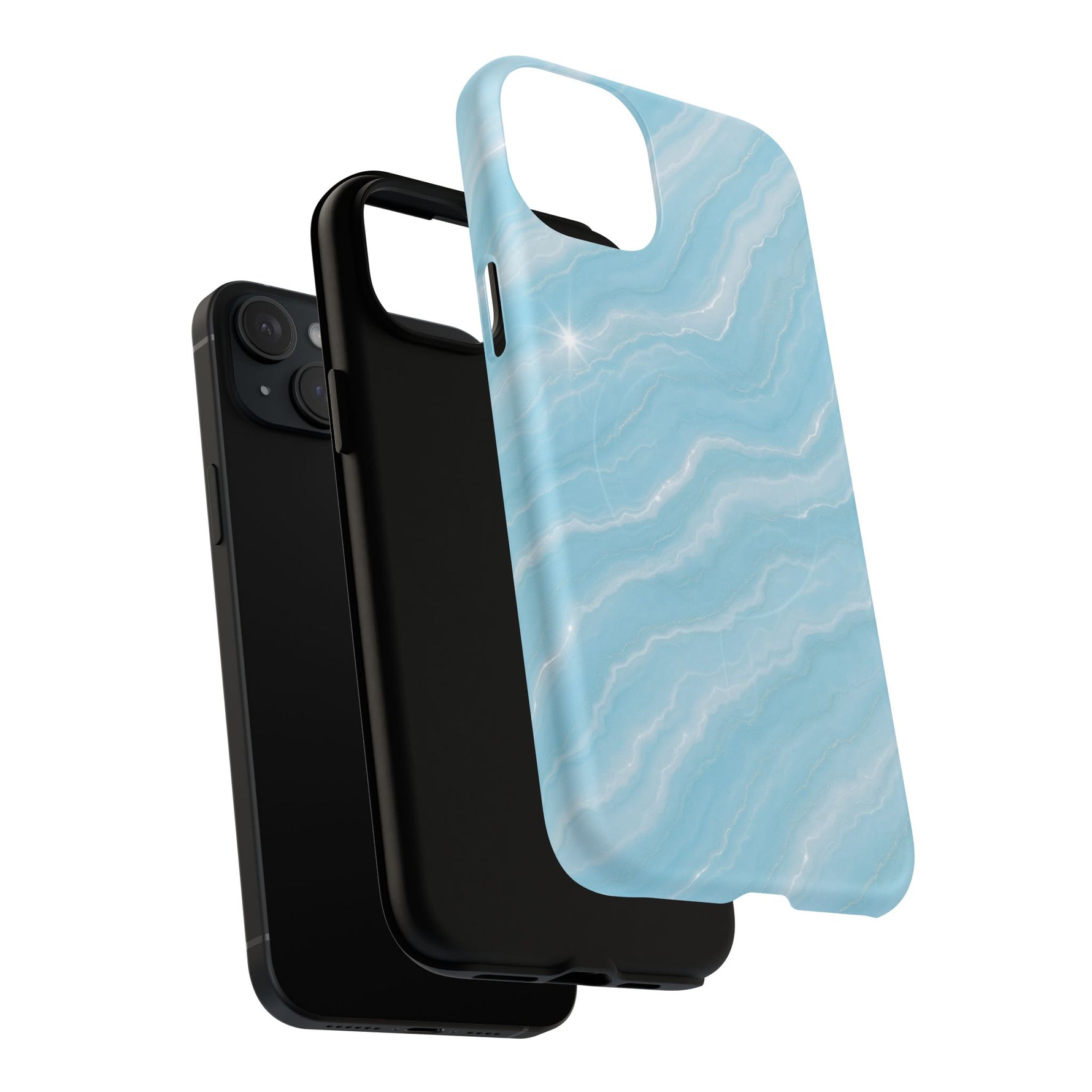 Sky Glow Marble iPhone Case with MagSafe - Shamo's