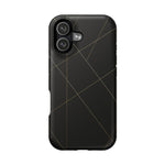 Black Geometric Design iPhone Case | MagSafe  Shamo's iPhone 17 / Matte