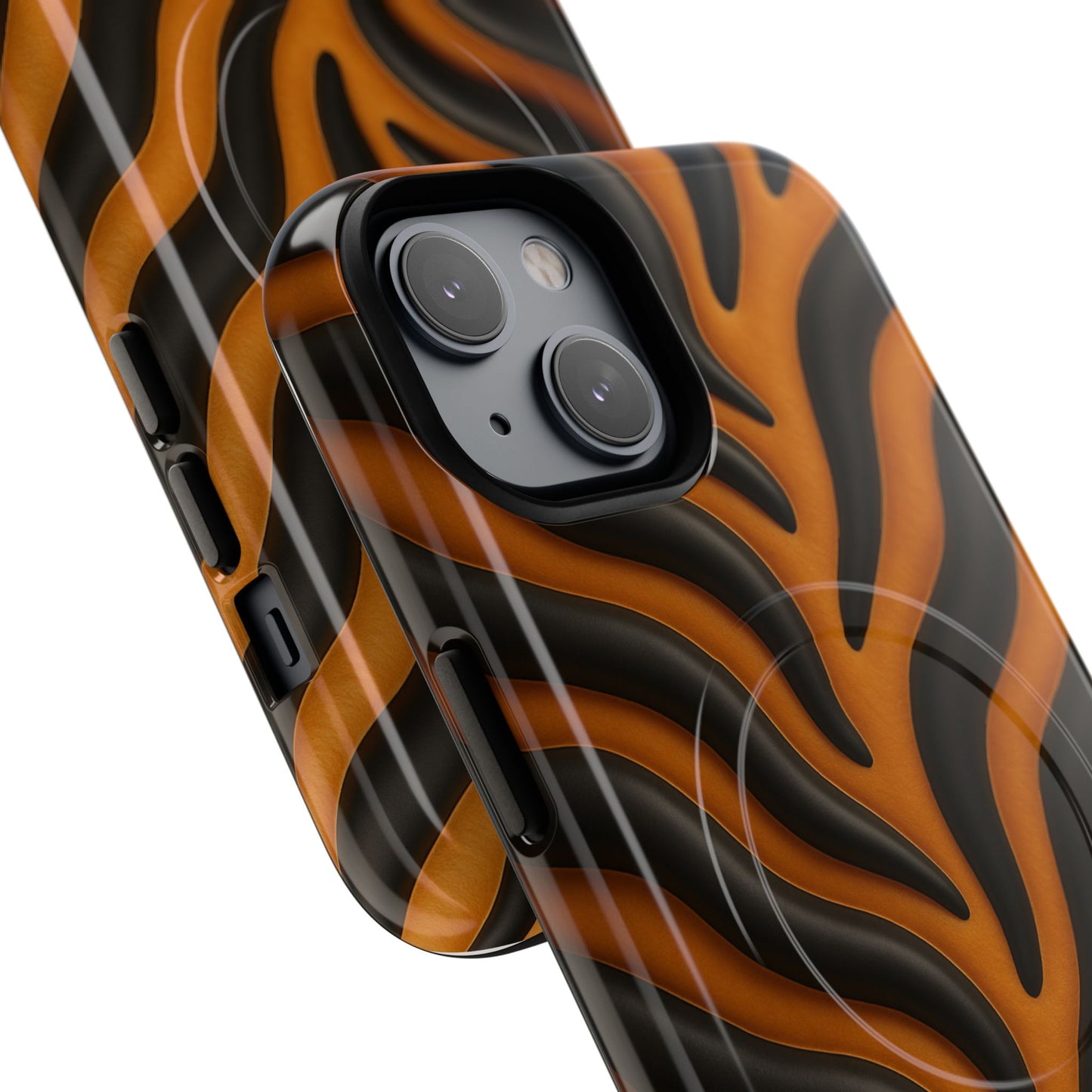 Fierce Tiger Striped iPhone Case - Works with MagSafe
