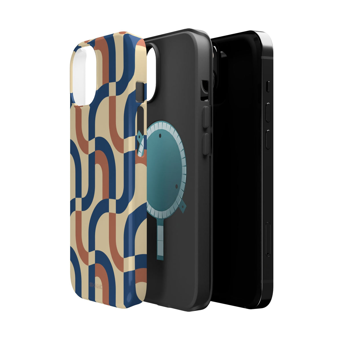Mod Ribbon – Retro Geometric MagSafe Phone Case