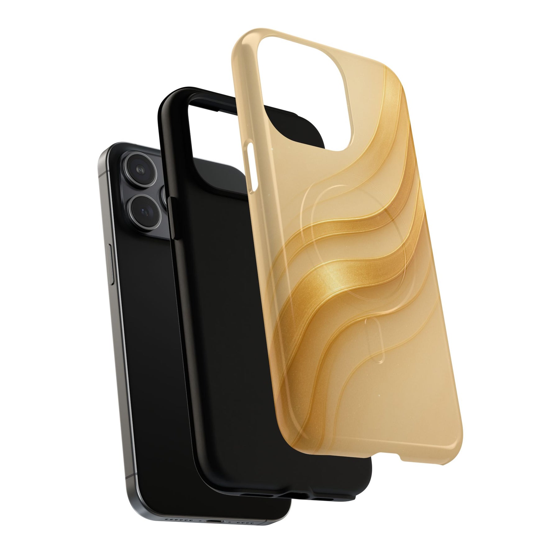Luxury Series Golden Aura iPhone Case compatible with MagSafe - Shamo's