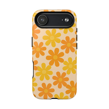 Retro Daisies Pattern iPhone Case | MagSafe