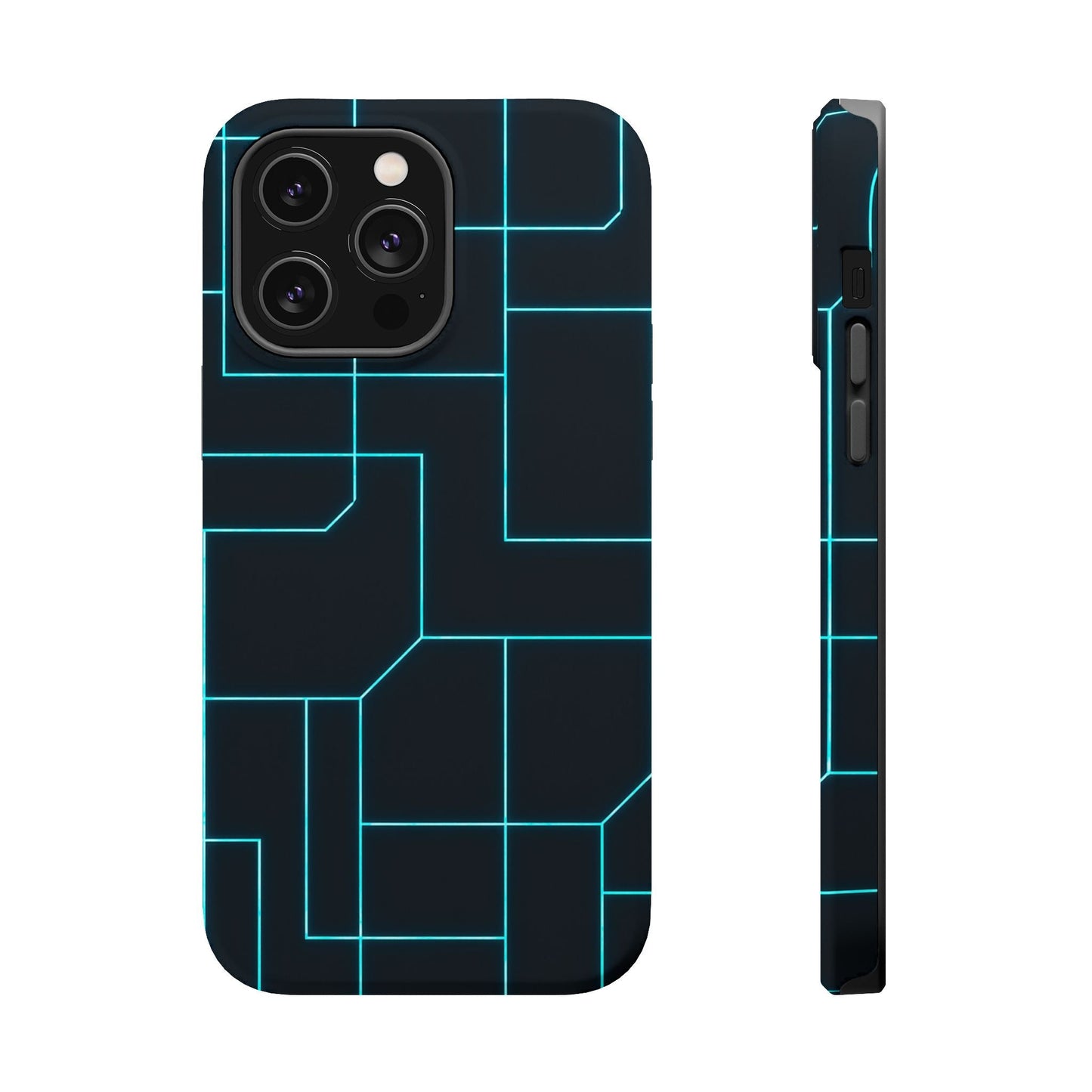 Neon Grid Magnetic Impact-Resistant iPhone Case | MagSafe compatible  Shamo's iPhone 14 Pro Max / Matte