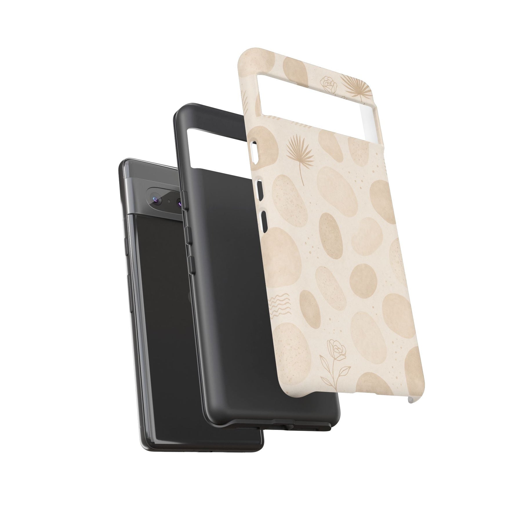 Neutral Pebble Pattern Tough iPhone Case  Shamo's