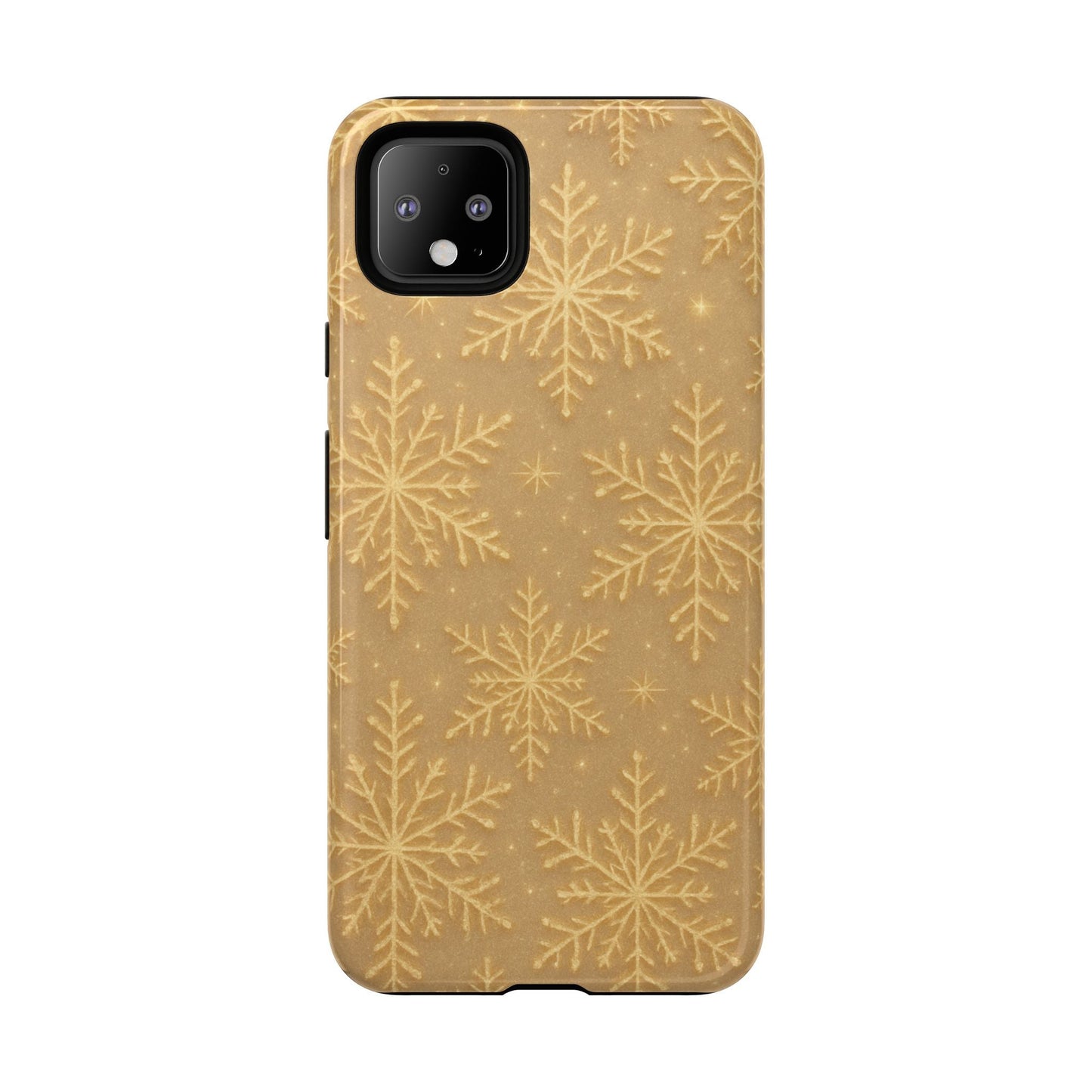 Golden Snowflake Holiday iPhone Case