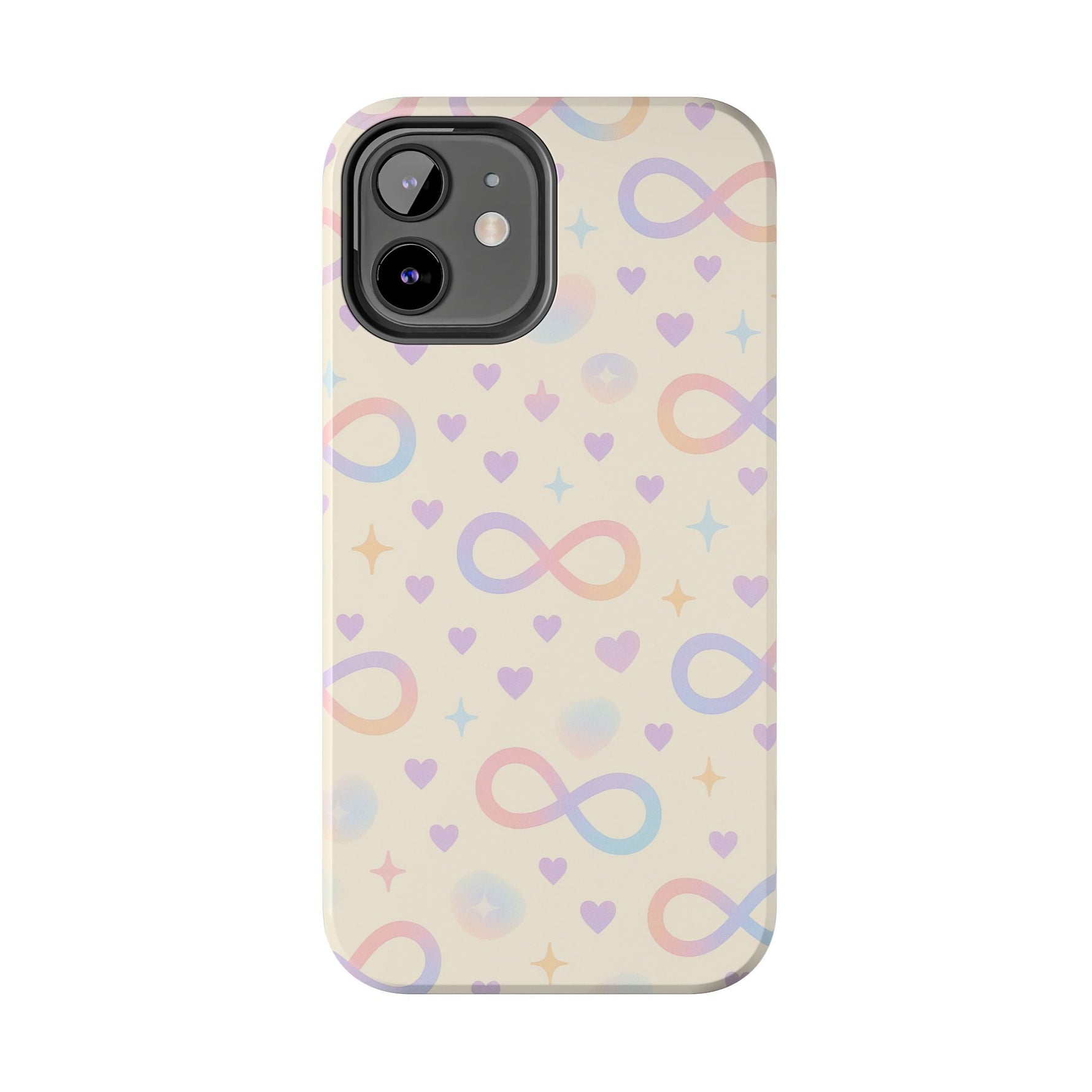 Infinity Pattern Tough Phone Case — Pastel Hearts & Stars  Shamo's