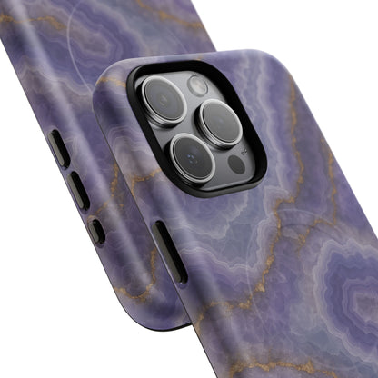 Purple Agate Marble iPhone Case with MagSafe - Shamo's