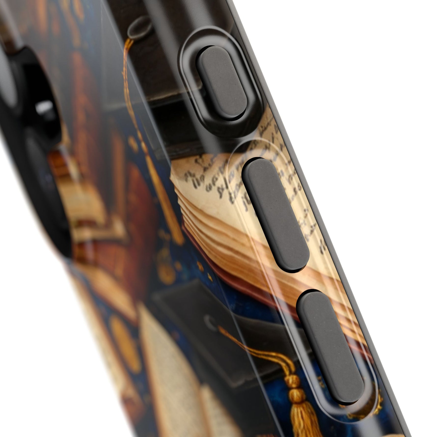 Vintage Books & Graduation Caps MagSafe Phone Case, Impact-Resistant Graduation Gift - iPhone 17 / Glossy - Shamo's