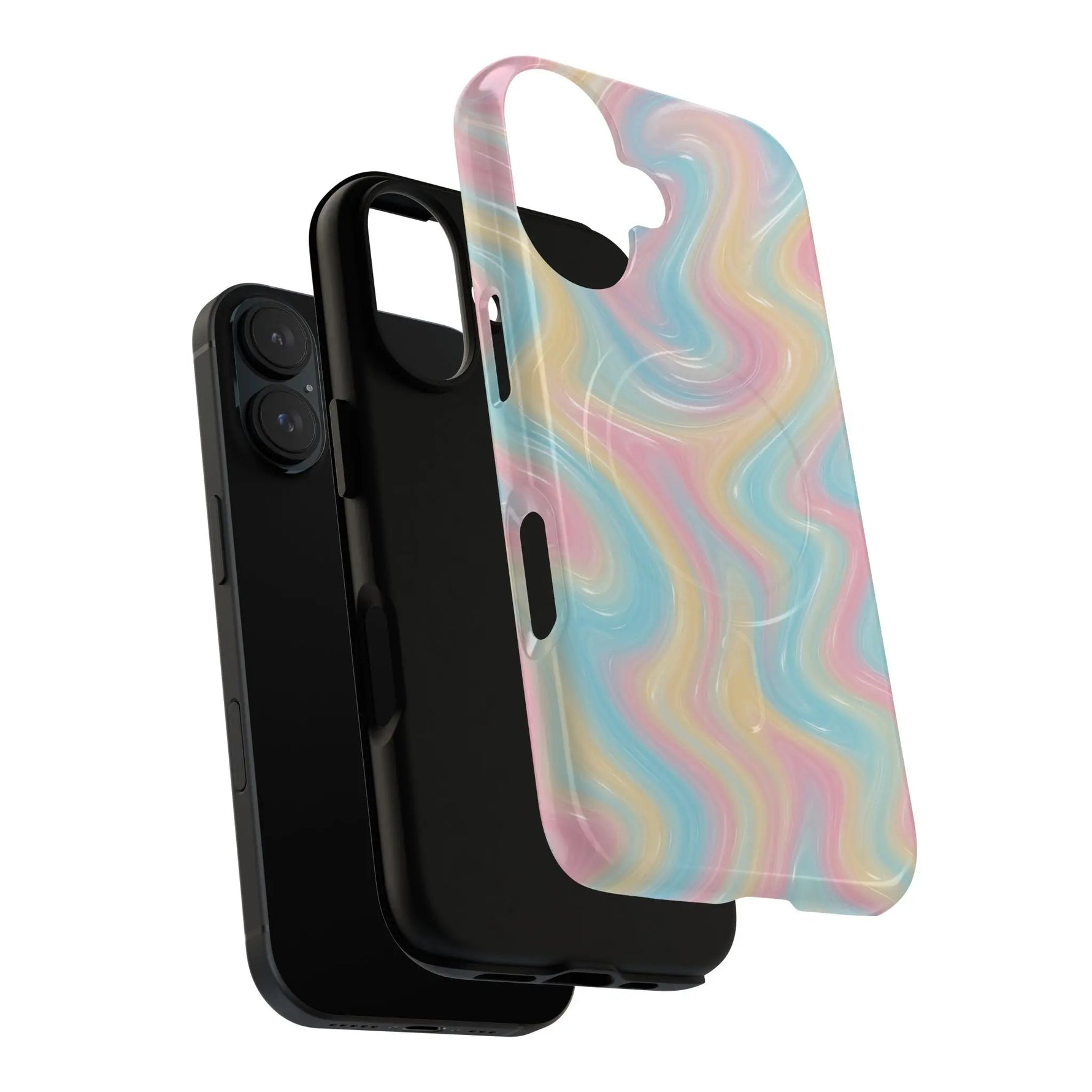 Rainbow Marble Swirl iPhone Case with MagSafe  Shamo's