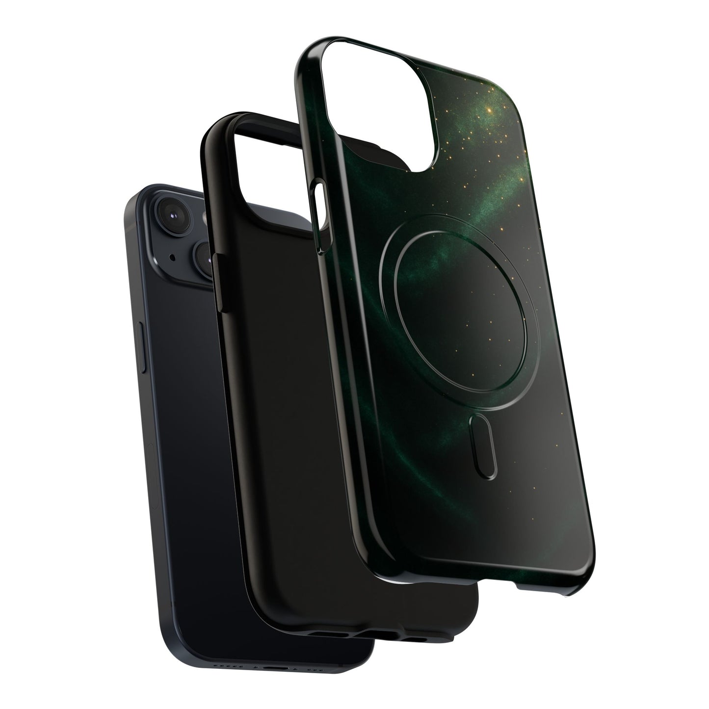 Luxury Series Emerald Galaxy iPhone Case with MagSafe