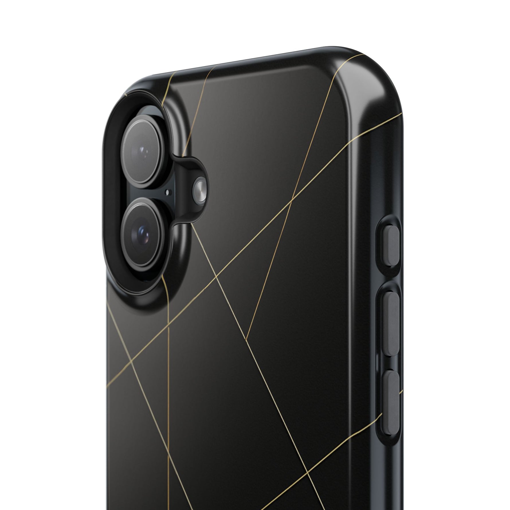 Funda para iPhone con diseño geométrico negro | MagSafe