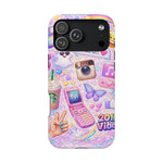 2016 Vibes Y2K Sticker Collage Magnetic Impact-Resistant iPhone Case with MagSafe Compatibility