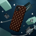 Polka Dot iPhone Case — Brown & Cream Protective Cover with MagSafe compatibility  Shamo's