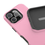 Cotton Candy Pastel Pink Impact-Resistant Phone Case | Slim Protective MagSafe-Compatible Cover