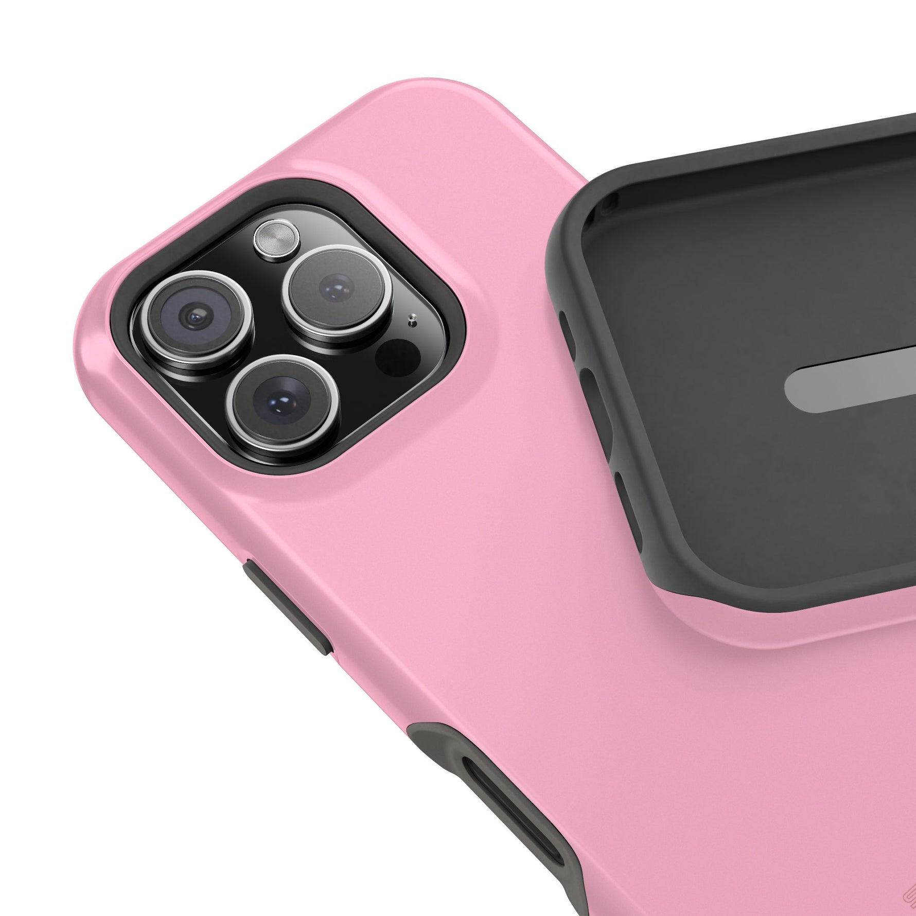 Cotton Candy Pastel Pink Impact-Resistant Phone Case | Slim Protective MagSafe-Compatible Cover