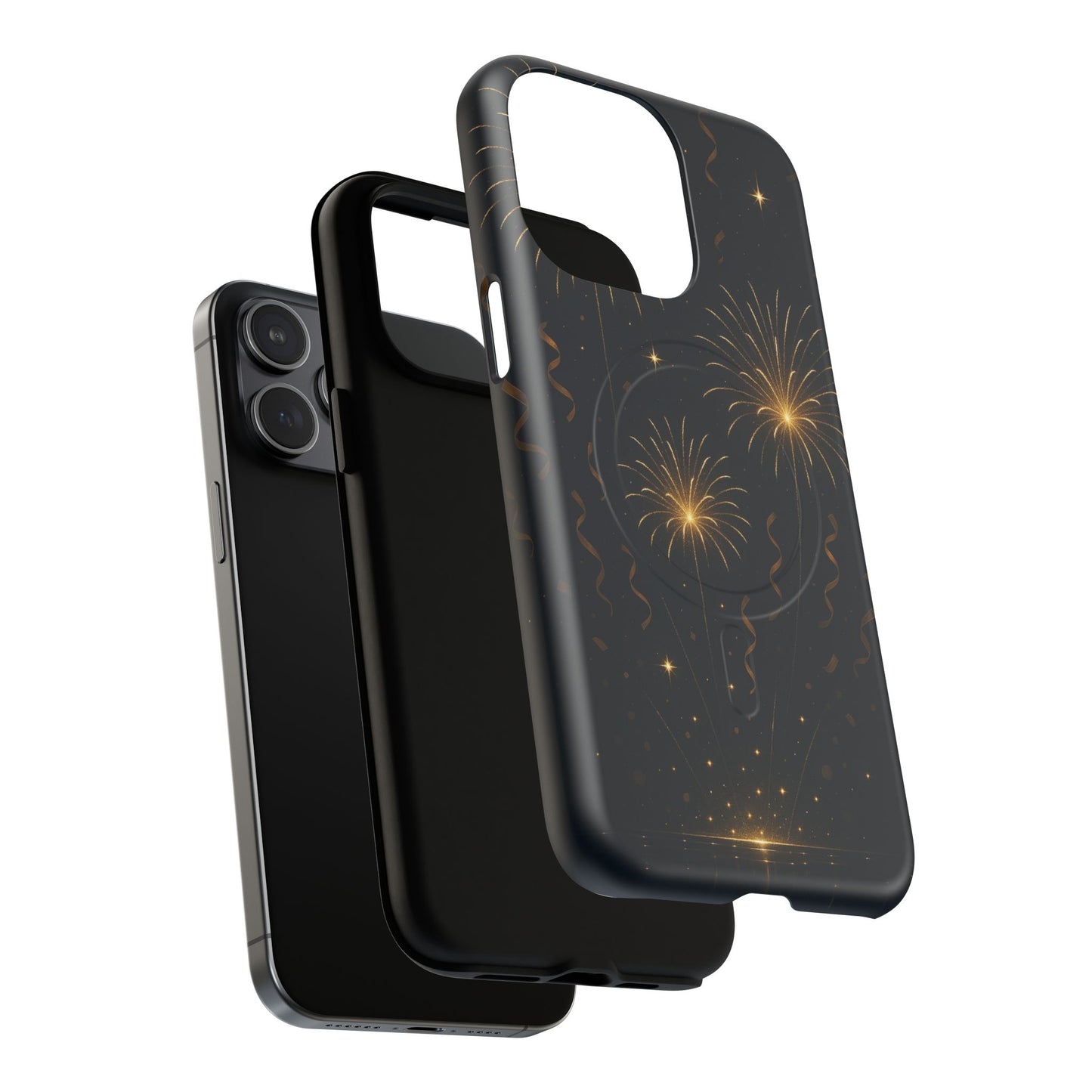 Gold Fireworks Celebration iPhone Case with MagSafe - Shamo's