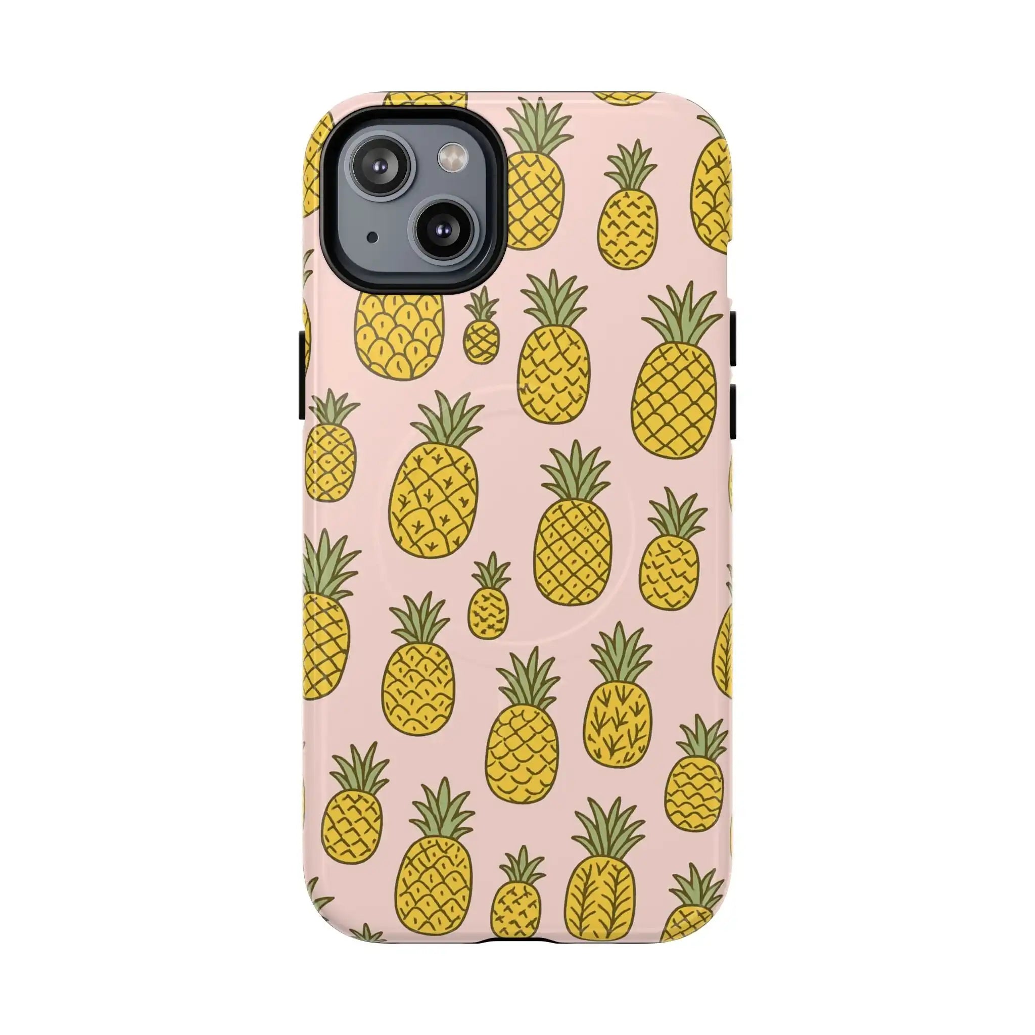 Pineapple Pattern Fruit Case for iPhone | MagSafe Compatible - Shamo's