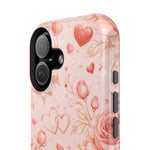 Floral Hearts Magnetic Impact-Resistant Phone Case - iPhone 17 / Glossy - Shamo's