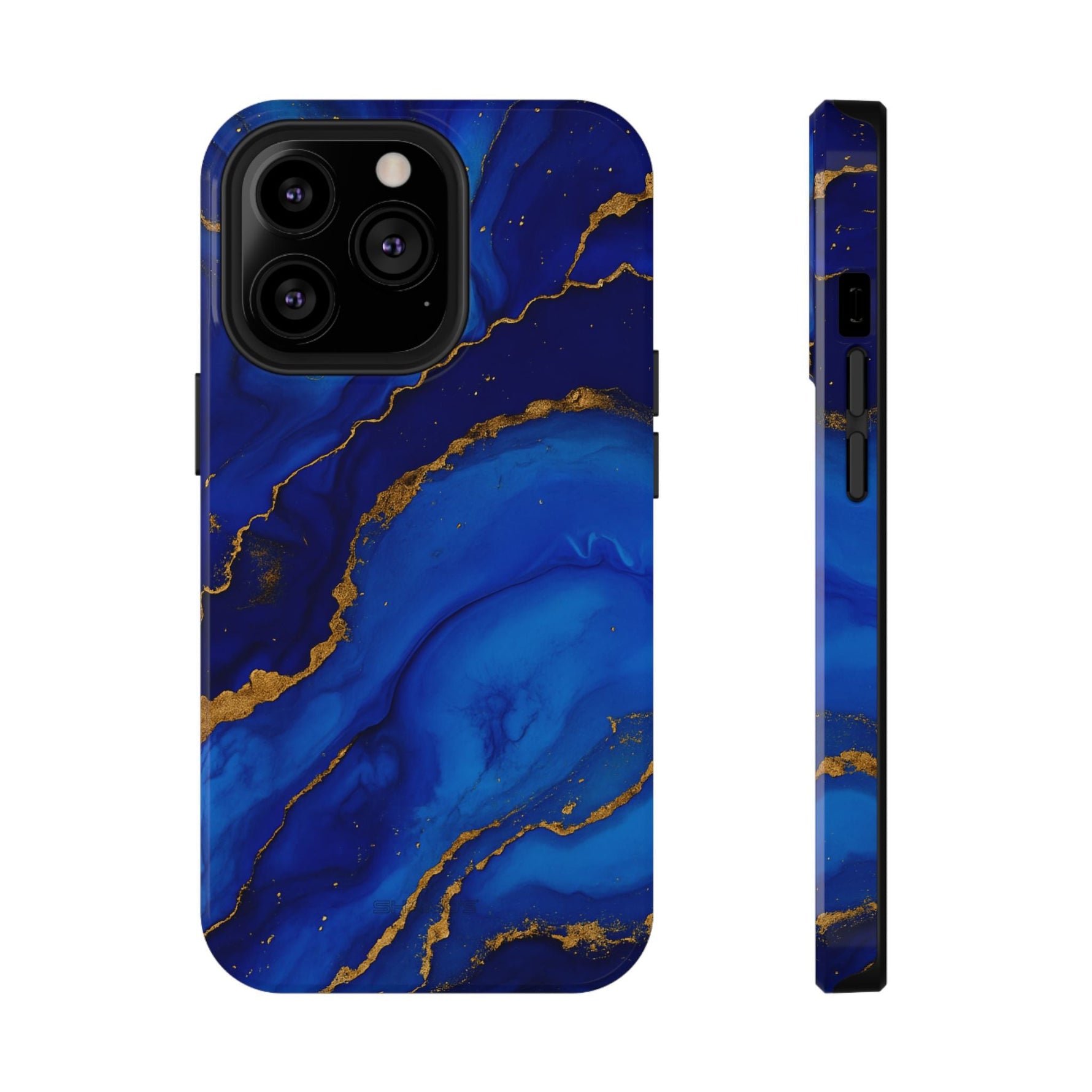 Blue Gold Marble Phone Case  Shamo's iPhone 13 Pro / Glossy / Without gift packaging