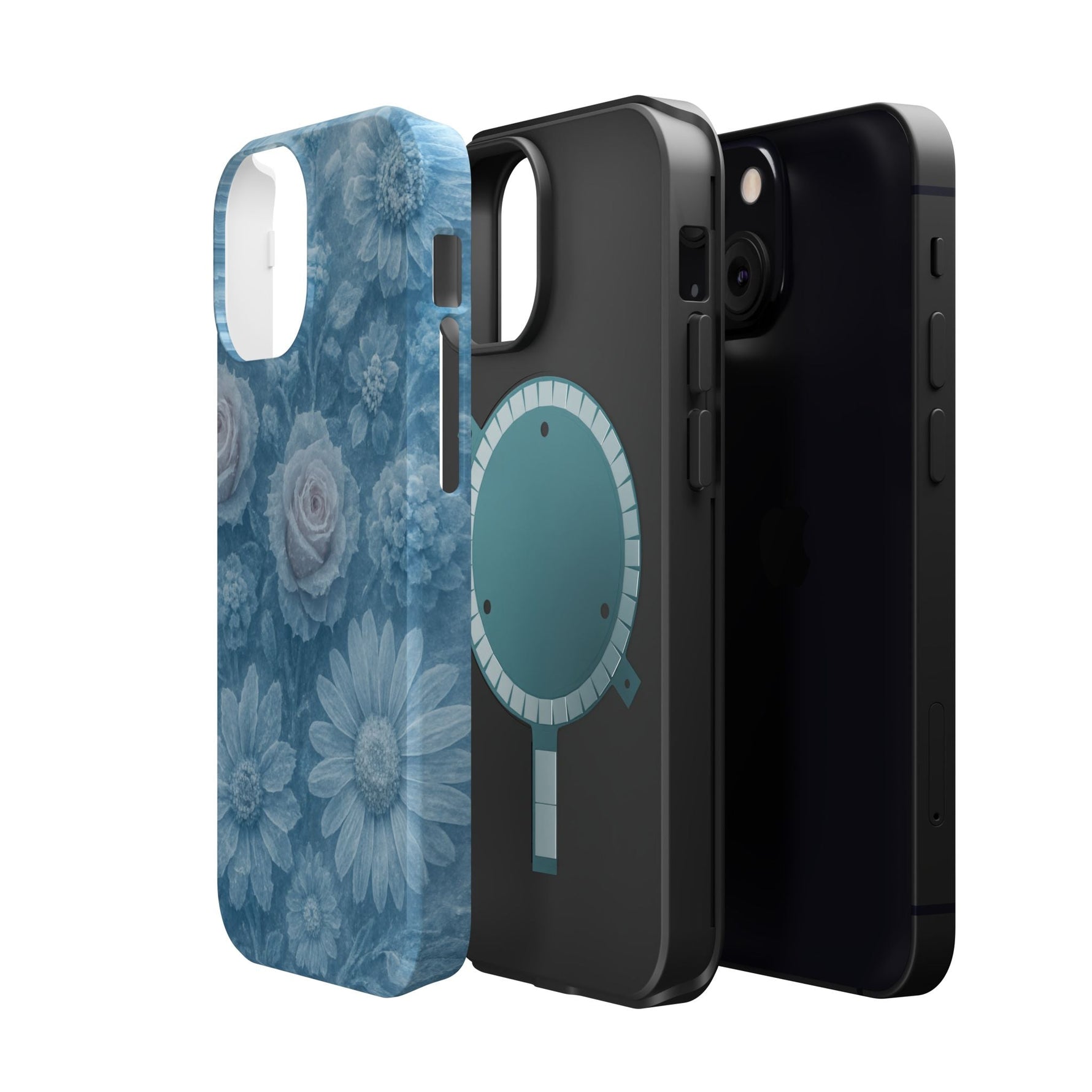 Frozen Beauty Floral Rose iPhone Case | MagSafe compatible  Shamo's