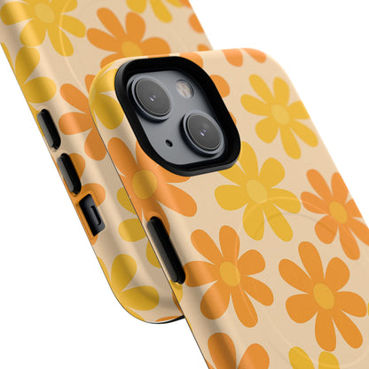 Retro Daisies Pattern iPhone Case | MagSafe