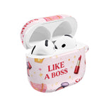 AirPods Case — 'Like a Boss' Pink Cosmetic Pattern Protective Case