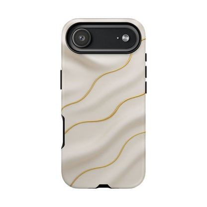 Elegant Gold Wave Tough iPhone Case