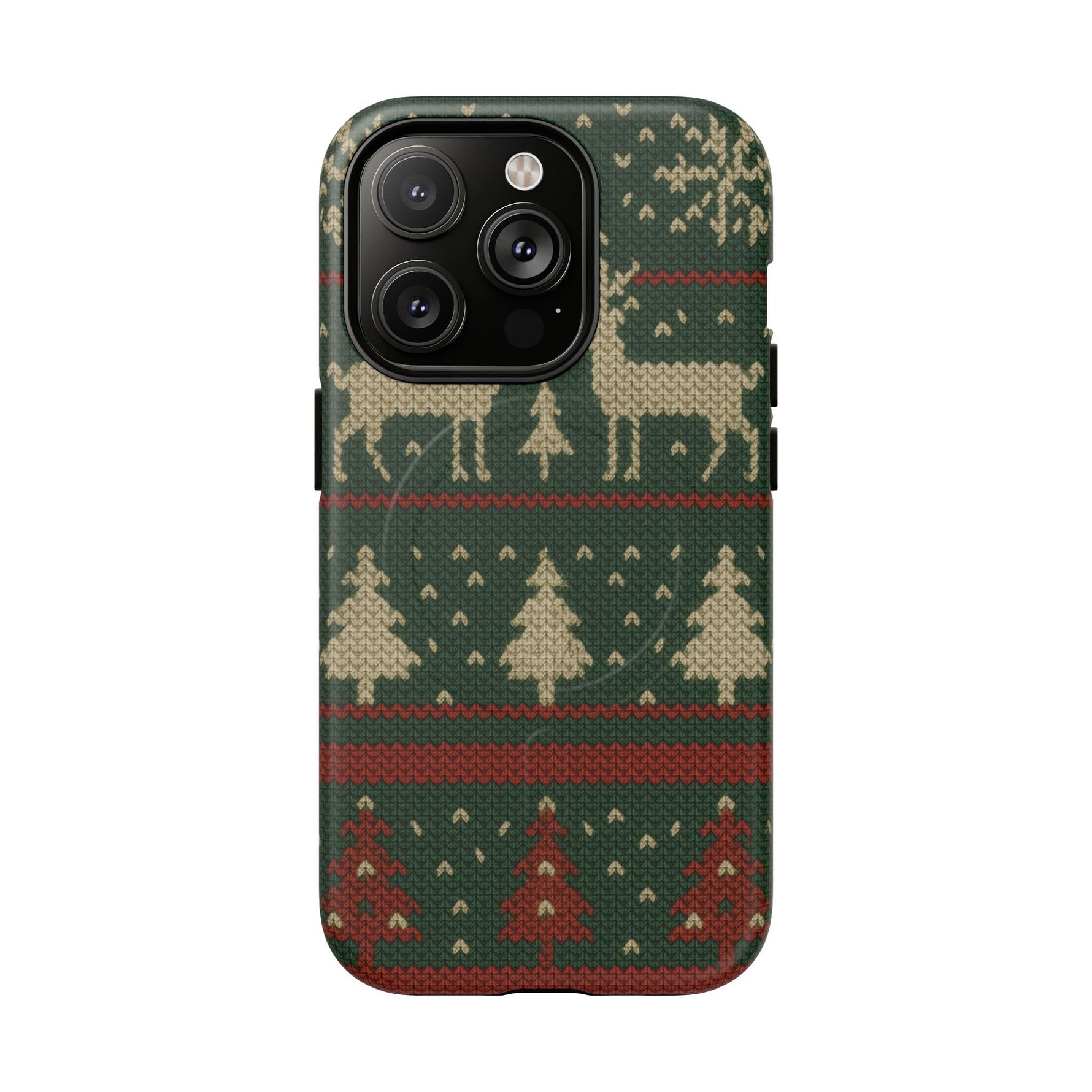Holiday Knit Reindeer MagSafe Tough iPhone Case  Shamo's iPhone 14 Pro / Matte