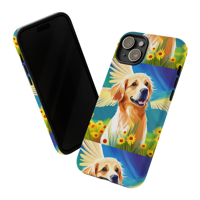 Tough Cases Golden Retriever with Wings Phone case