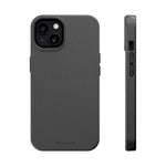 Charcoal Ink Black Solid Color Impact-Resistant iPhone Case | Slim Shockproof Magsafe-Compatible