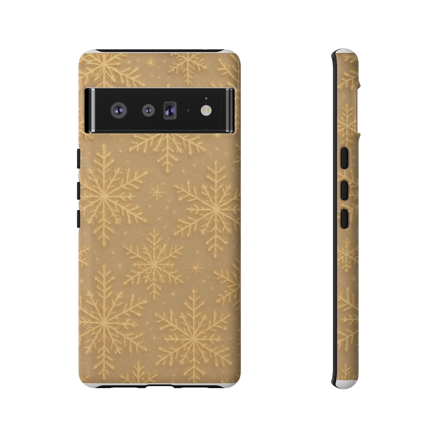 Golden Snowflake Holiday iPhone Case