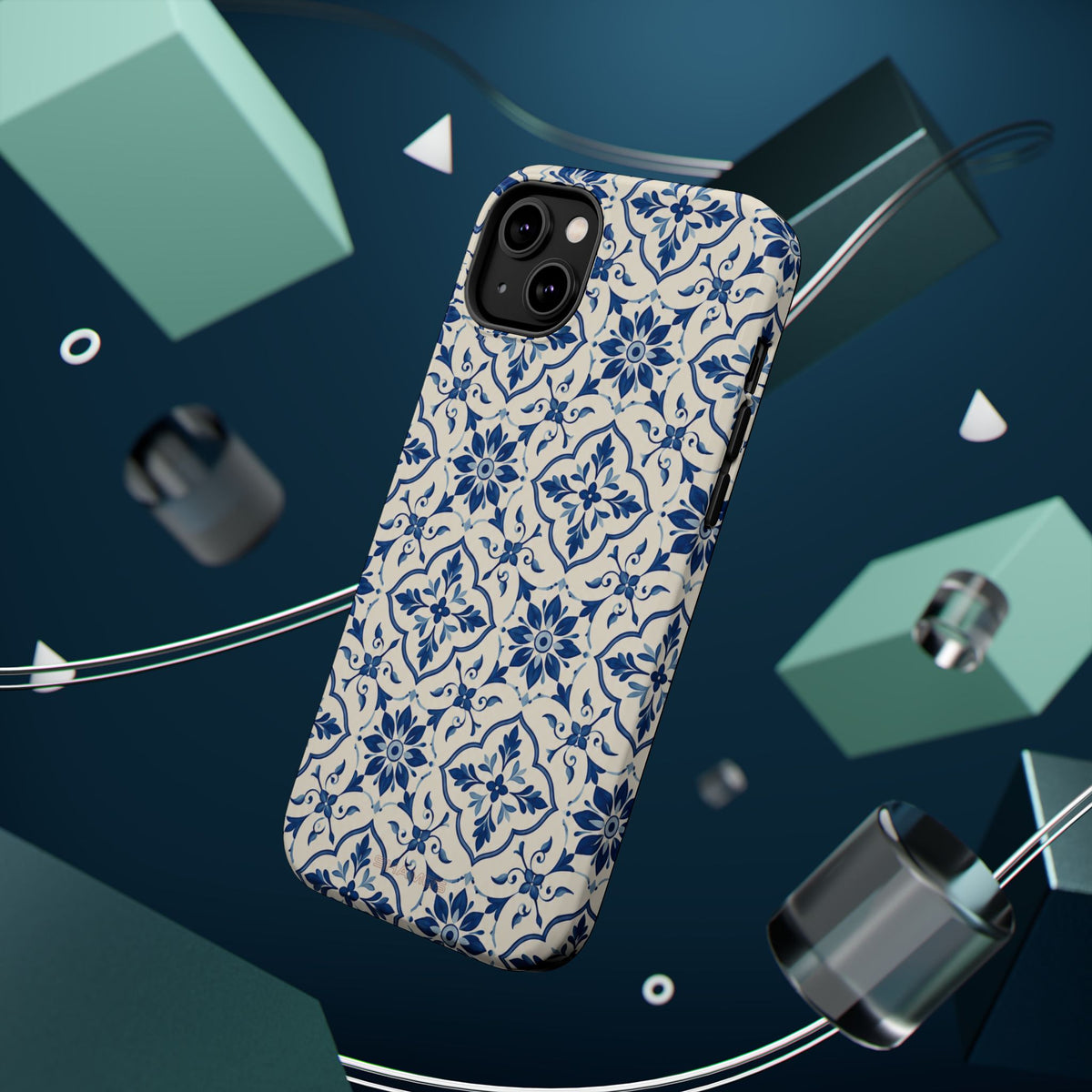 Lisbon Tile – Blue Ornamental MagSafe Phone Case
