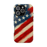 American Flag Tough Phone Case: Show Your Patriotism in Style  Shamo's iPhone 16 Pro / Glossy