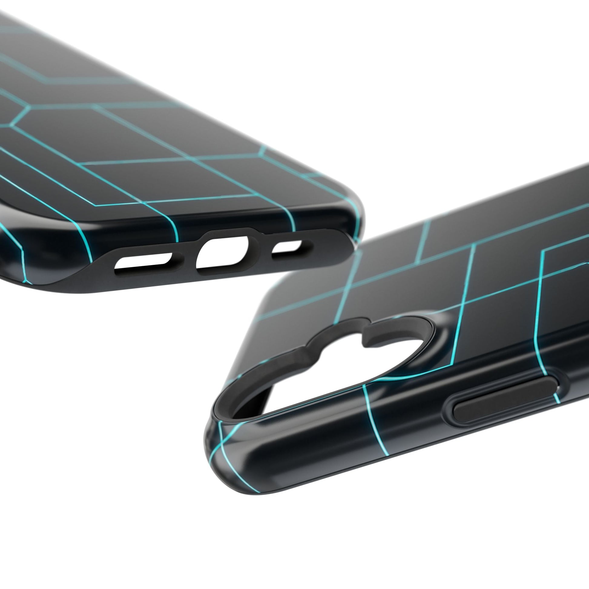 Neon Grid Magnetic Impact-Resistant iPhone Case | MagSafe compatible  Shamo's
