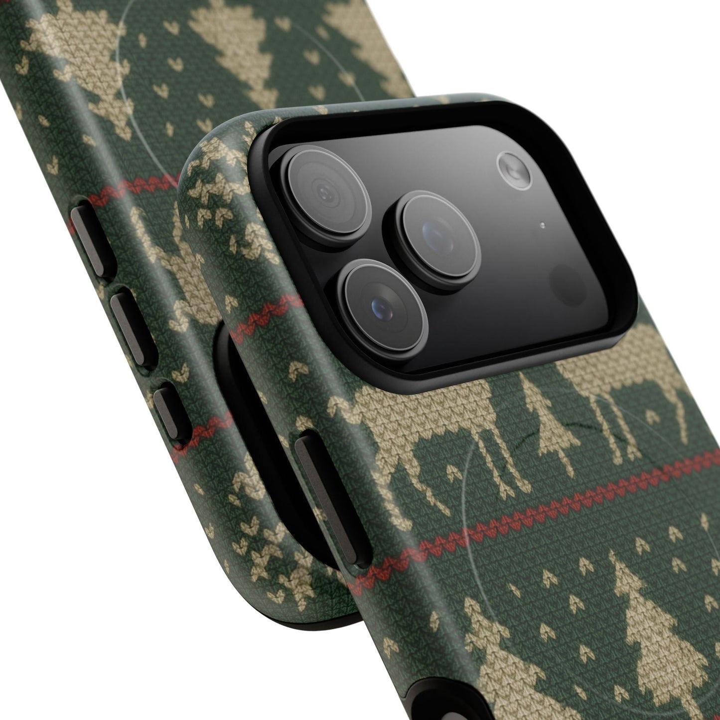 Holiday Knit Reindeer MagSafe Tough iPhone Case