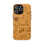 Tirana Illustrated Hand-Drawn iPhone Case — Albanian Landmarks & Icons | MagSafe compatible  Shamo's iPhone 16 Pro Max / Glossy