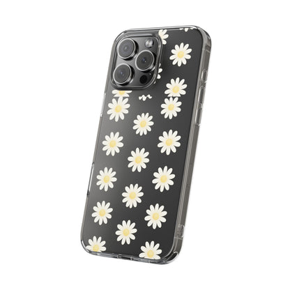 Daisy Floral Clear iPhone Case