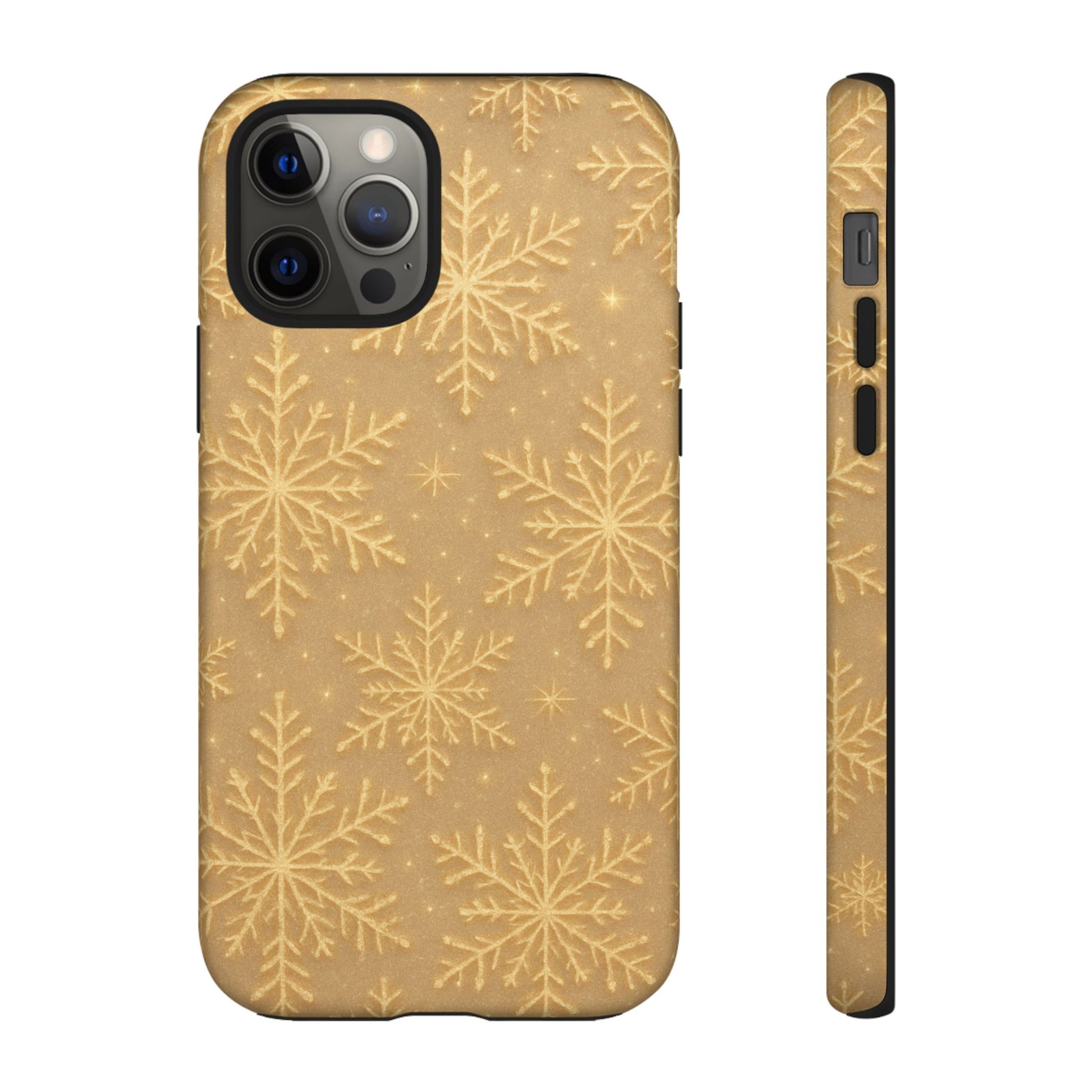 Golden Snowflake Holiday iPhone Case - Shamo's