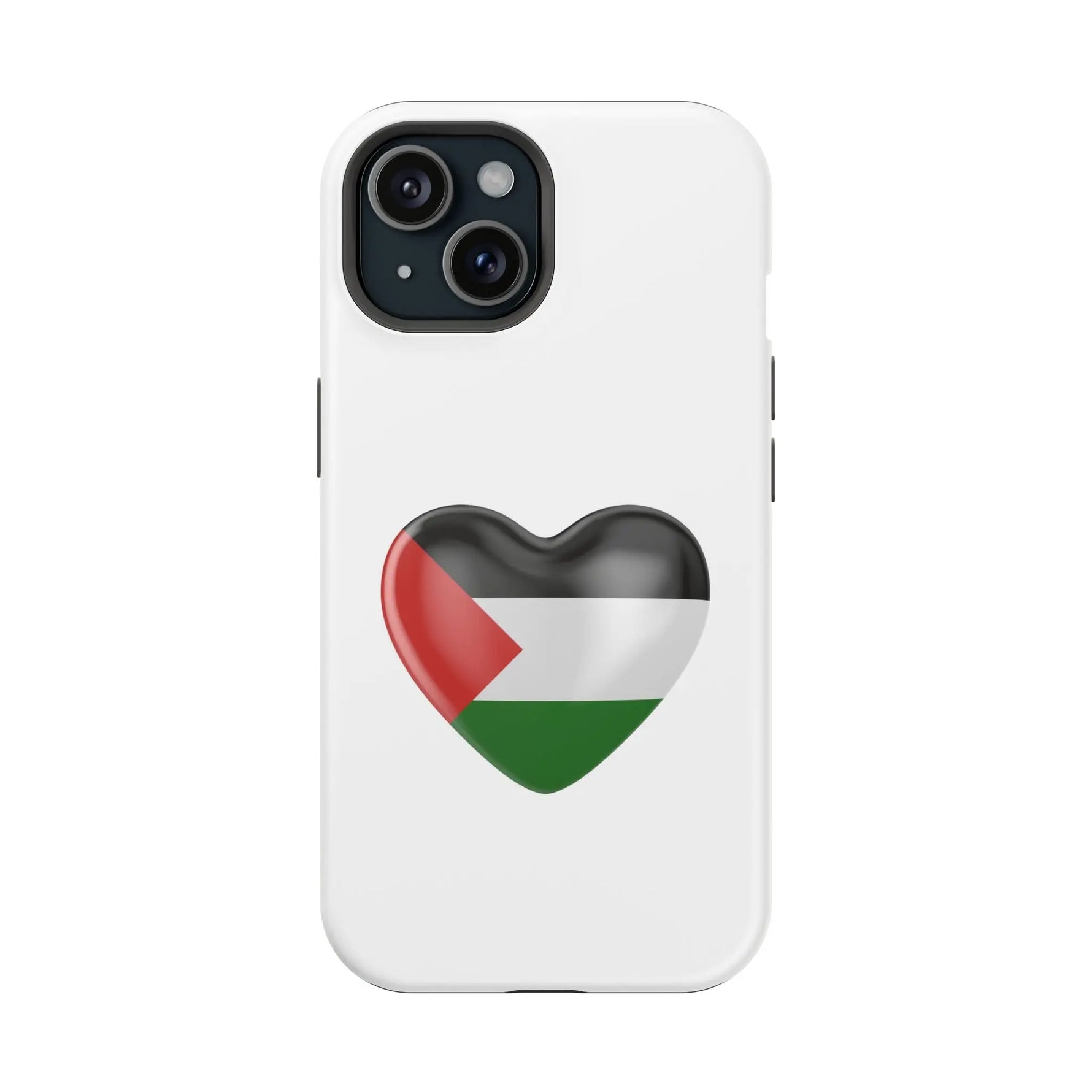MagSafe Tough Cases with Palestinian flag in heart shape - Shamo's