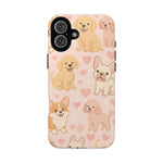 Puppies & Hearts iPhone Case compatible with MagSafe - Shamo's