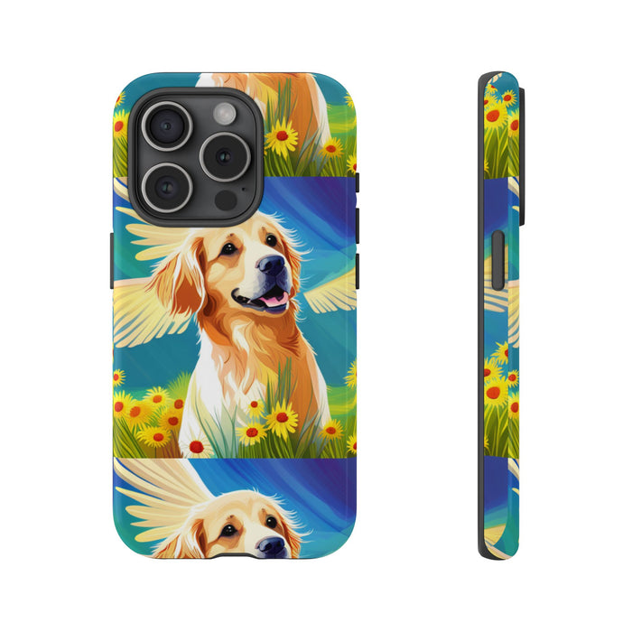 Tough Cases Golden Retriever with Wings Phone case