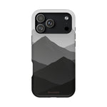 Monochrome Mountain Design iPhone Case | MagSafe