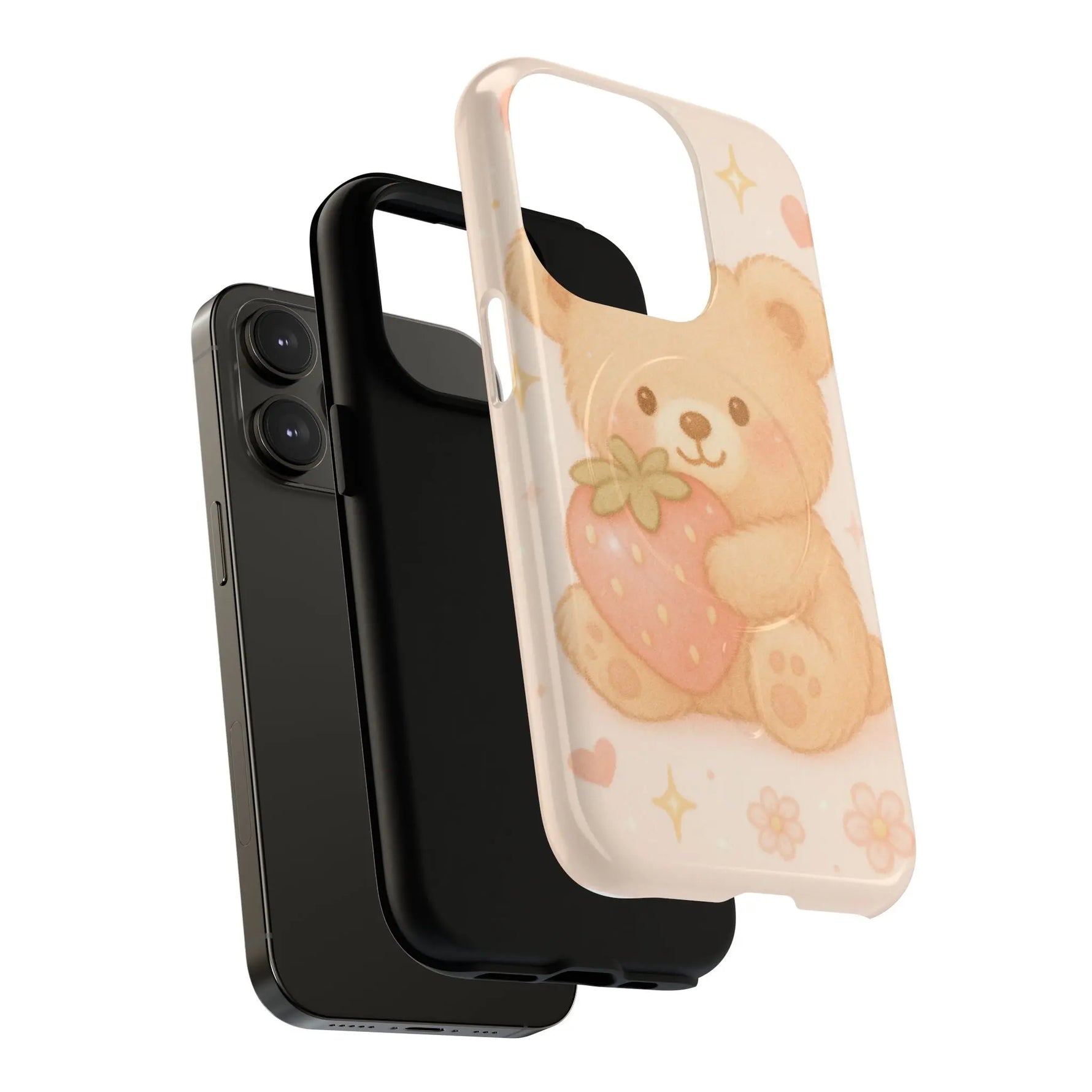 Strawberry Teddy iPhone Case with MagSafe  Shamo's