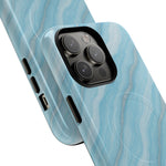 Sky Blue Marble iPhone Case with MagSafe  Shamo's