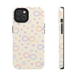 Infinity Pattern Tough Phone Case — Pastel Hearts & Stars  Shamo's iPhone 14