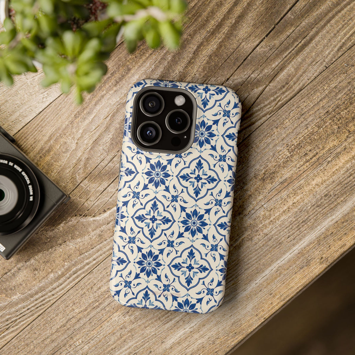 Lisbon Tile – Blue Ornamental MagSafe Phone Case