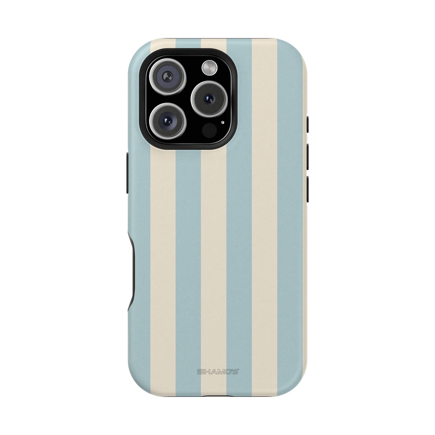 Blue Strips Pattern iPhone Case Compatible with MagSafe