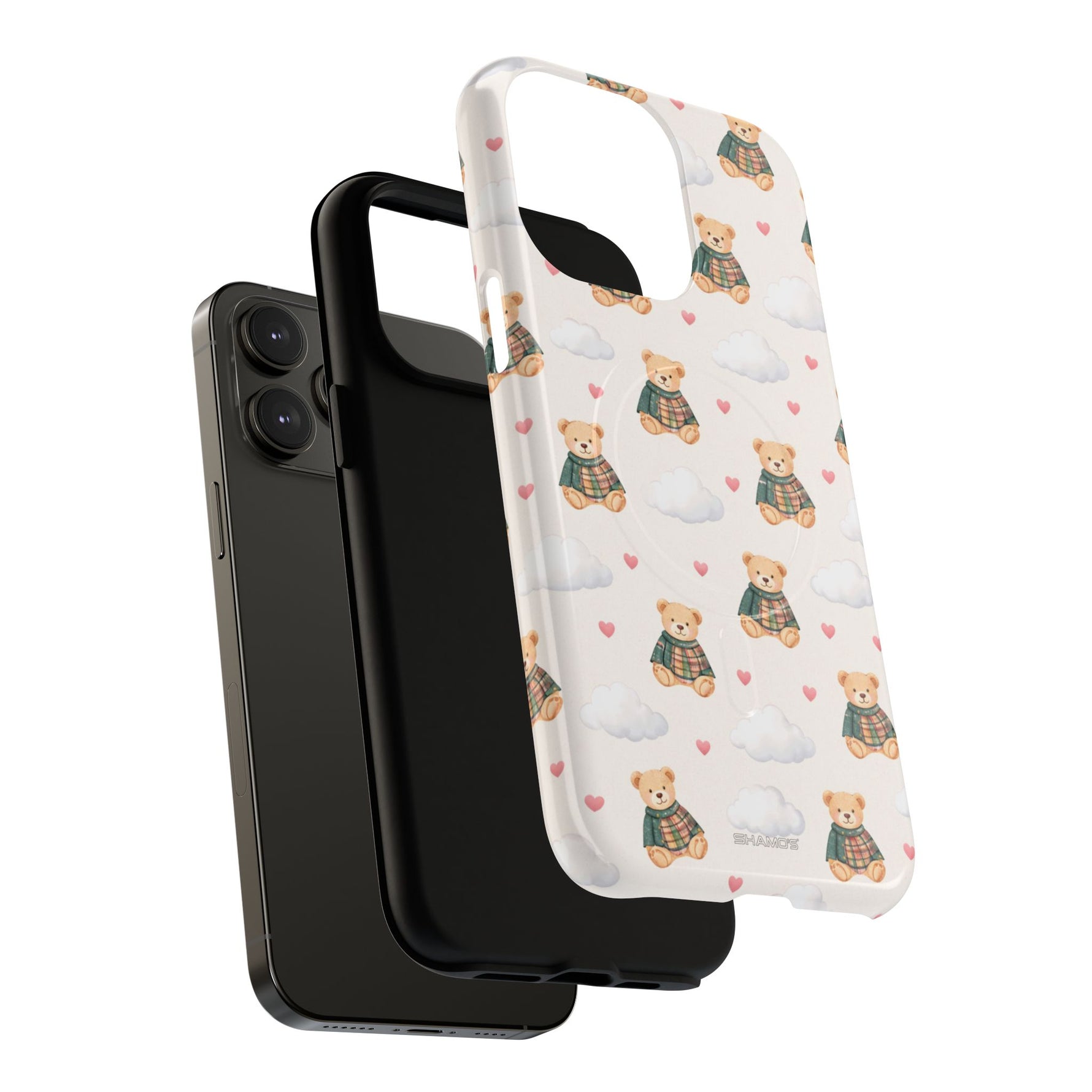 Funda para iPhone con diseño de osito de peluche Dreamy Cloud y MagSafe